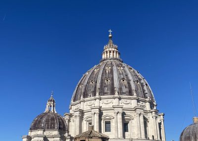 Cupola di San Pietro a Roma vista panoramica con guida turistica privata per crociere da Civitavecchia