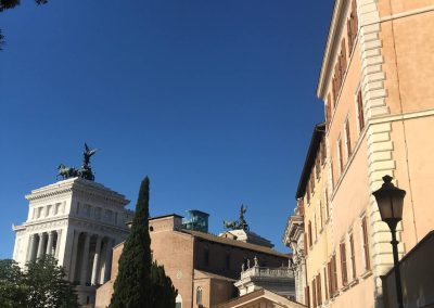 Kapitol Rom Blick Vittoriano Aracoeli Piazza del Campidoglio Zentrum Rom